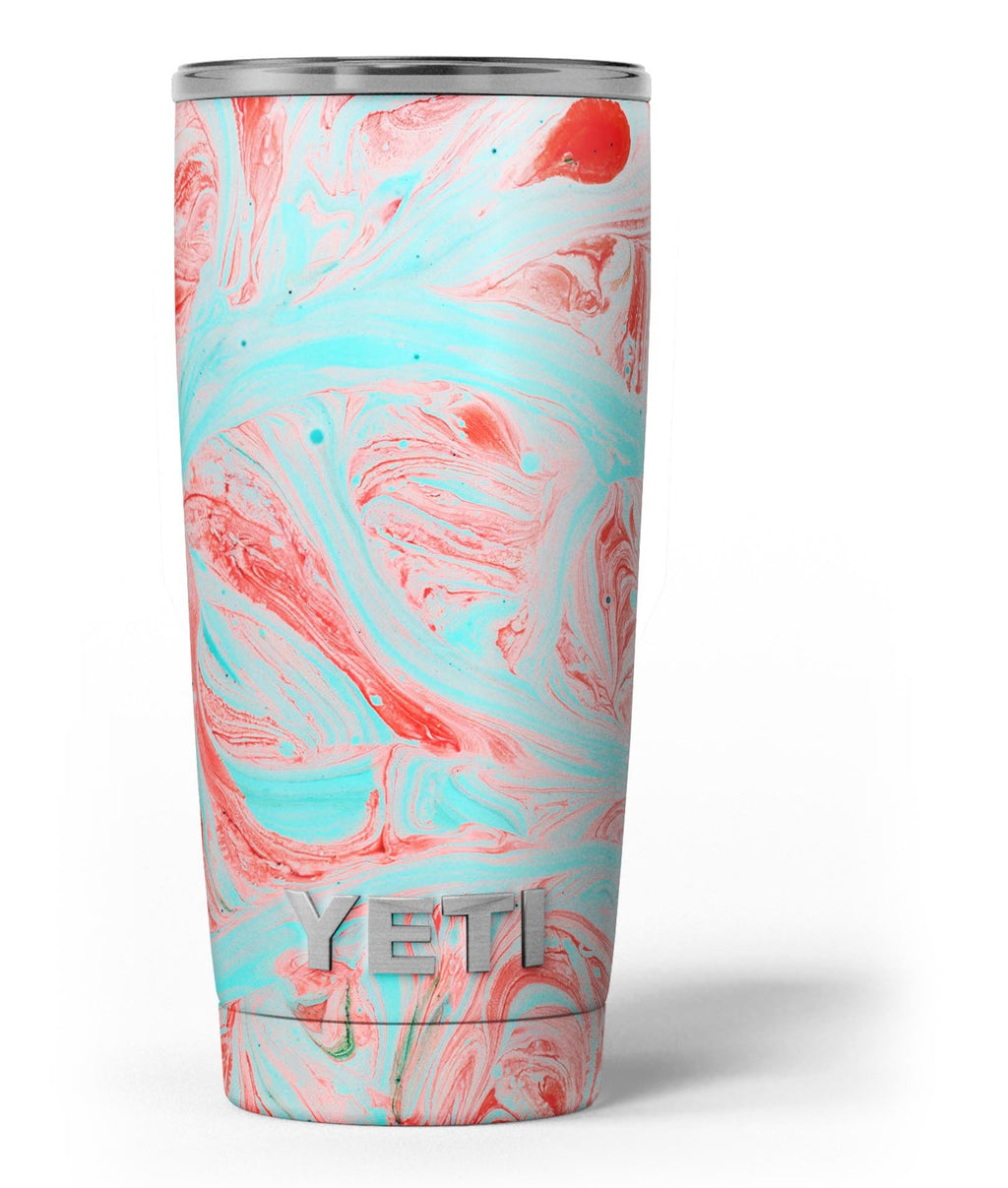 Iridescent Dahlia v1 // Skin Decal Wrap Cover for Yeti Tumbler, Rambler,  Colster Cups + Coolers - Tumbler 20 oz 