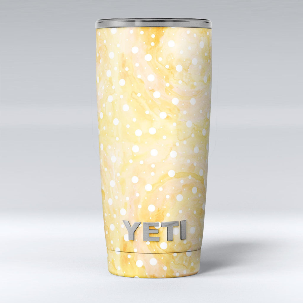 Skin Decal Vinyl Wrap for Yeti 30 oz Rambler Tumbler / Bright Yellow