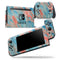 Abstract Wet Paint Coral Blues - Skin Wrap Decal for Nintendo Switch Lite Console & Dock - 3DS XL - 2DS - Pro - DSi - Wii - Joy-Con Gaming Controller