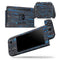 Abstract Wet Paint Dark Blues v2 - Skin Wrap Decal for Nintendo Switch Lite Console & Dock - 3DS XL - 2DS - Pro - DSi - Wii - Joy-Con Gaming Controller