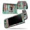 Abstract Wet Paint Mint Rustic - Skin Wrap Decal for Nintendo Switch Lite Console & Dock - 3DS XL - 2DS - Pro - DSi - Wii - Joy-Con Gaming Controller