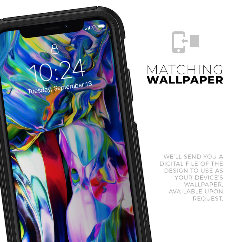 Blurred Abstract Flow V21 - Skin Kit for the iPhone OtterBox Cases