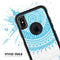 Bright Blue Circle Mandala v3 - Skin Kit for the iPhone OtterBox Cases