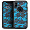 Bright Blue and Gray Digital Camouflage - Skin Kit for the iPhone OtterBox Cases