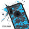 Bright Blue and Gray Digital Camouflage - Skin Kit for the iPhone OtterBox Cases
