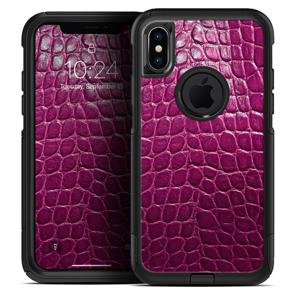 Bright Magenta Aligator Skin  - Skin Kit for the iPhone OtterBox Cases