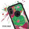 Bright Pink and Green Flowers - Skin Kit for the iPhone OtterBox Cases