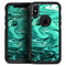 Bright Trendy Green Color Swirled - Skin Kit for the iPhone OtterBox Cases