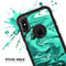 Bright Trendy Green Color Swirled - Skin Kit for the iPhone OtterBox Cases