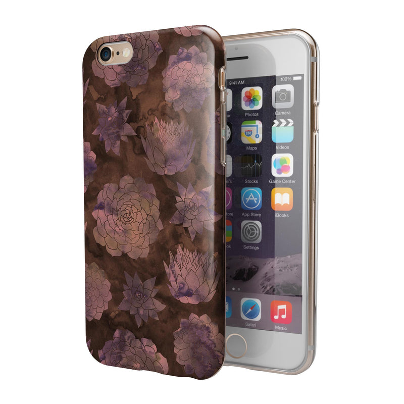 Brown_Floral_Succulents_-_iPhone_6s_-_Gold_-_Clear_Rubber_-_Hybrid_Case_-_Shopify_-_V3.jpg