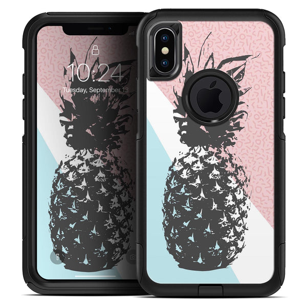 Coral Mint Summer Pineapple v1 - Skin Kit for the iPhone OtterBox Cases