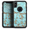 Cracked Teal Stone - Skin Kit for the iPhone OtterBox Cases