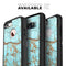 Cracked Teal Stone - Skin Kit for the iPhone OtterBox Cases