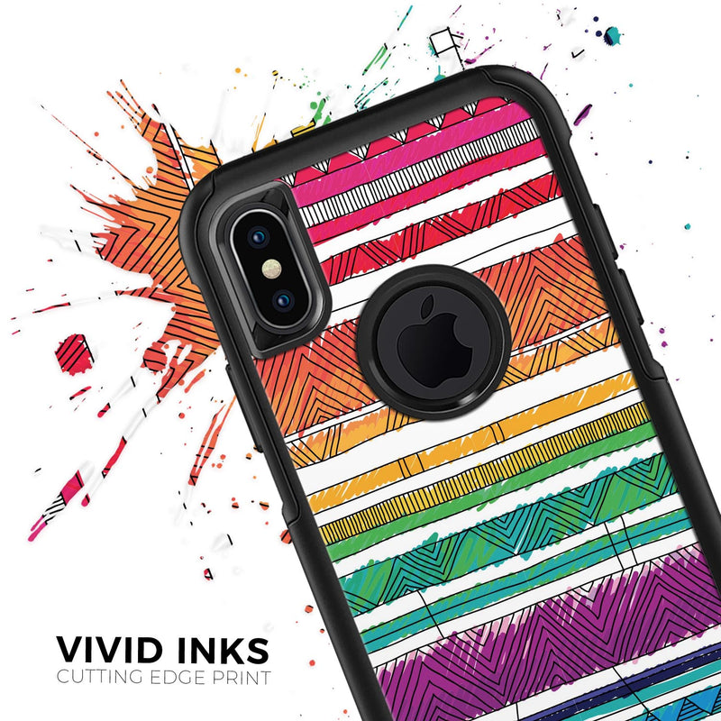 Crayon Colored Doodle Patterns - Skin Kit for the iPhone OtterBox Cases