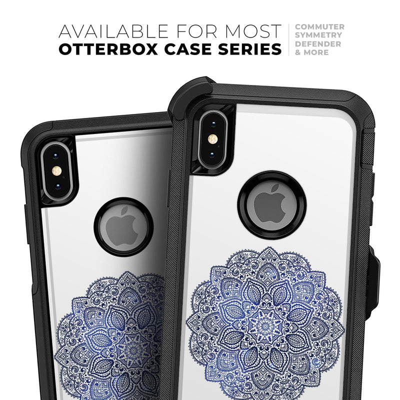 Dark Blue Indian Ornament - Skin Kit for the iPhone OtterBox Cases