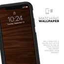 Dark Brown Wood Grain - Skin Kit for the iPhone OtterBox Cases