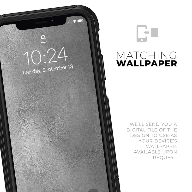 Distressed Silver Texture v11 - Skin Kit for the iPhone OtterBox Cases