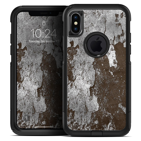 Distressed Silver Texture v16 - Skin Kit for the iPhone OtterBox Cases