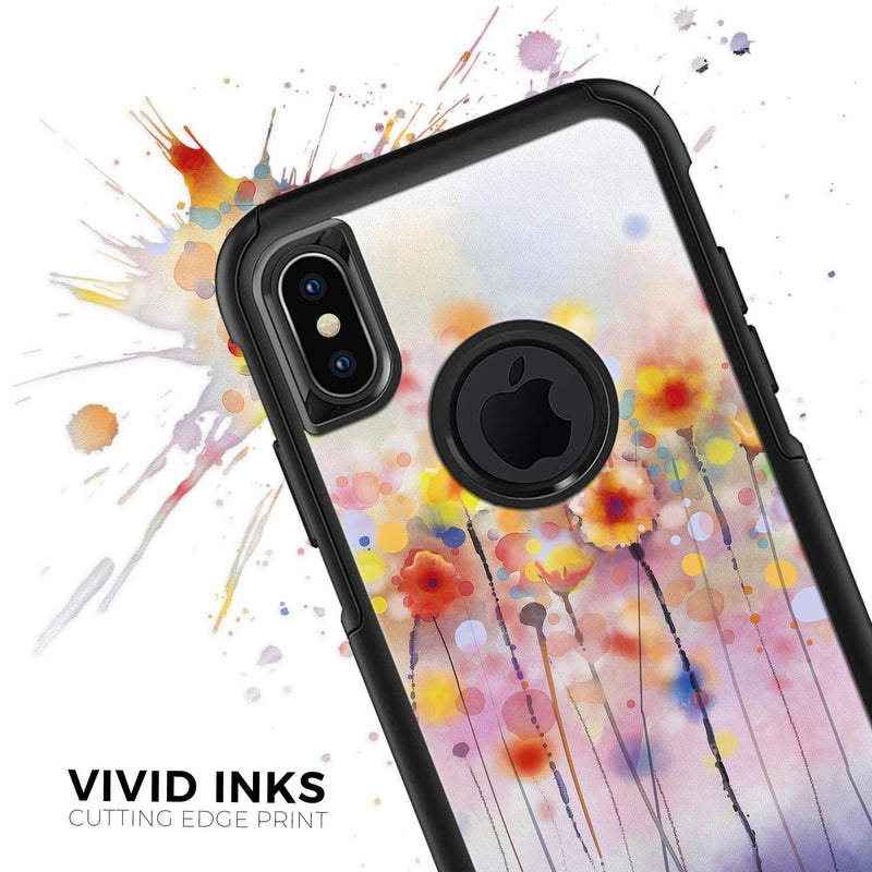 Drizzle Watercolor Flowers V1 - Skin Kit for the iPhone OtterBox Cases