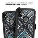 Ethnic Aztec Navy Point - Skin Kit for the iPhone OtterBox Cases