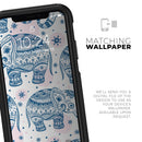 Ethnic Navy Seamless Aztec Elephant - Skin Kit for the iPhone OtterBox Cases