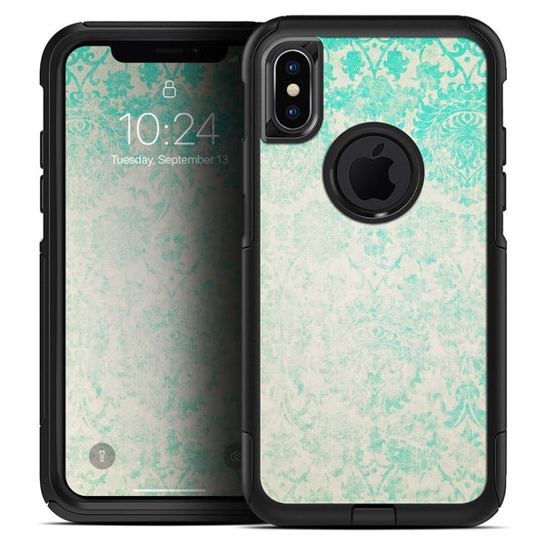Faded Teal Pattern Of Decadence  - Skin Kit for the iPhone OtterBox Cases