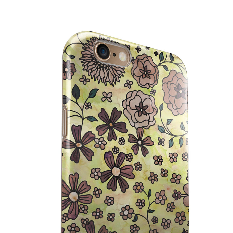 Floral_Pattern_on_Yellow_Watercolor_-_iPhone_6s_-_Gold_-_Clear_Rubber_-_Hybrid_Case_-_Shopify_-_V5.jpg