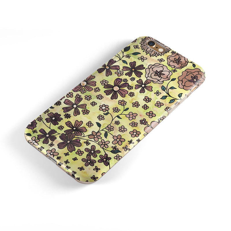 Floral_Pattern_on_Yellow_Watercolor_-_iPhone_6s_-_Gold_-_Clear_Rubber_-_Hybrid_Case_-_Shopify_-_V6.jpg