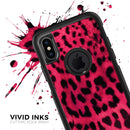 Fuzzy Real Pink Leopard Print - Skin Kit for the iPhone OtterBox Cases
