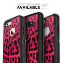 Fuzzy Real Pink Leopard Print - Skin Kit for the iPhone OtterBox Cases