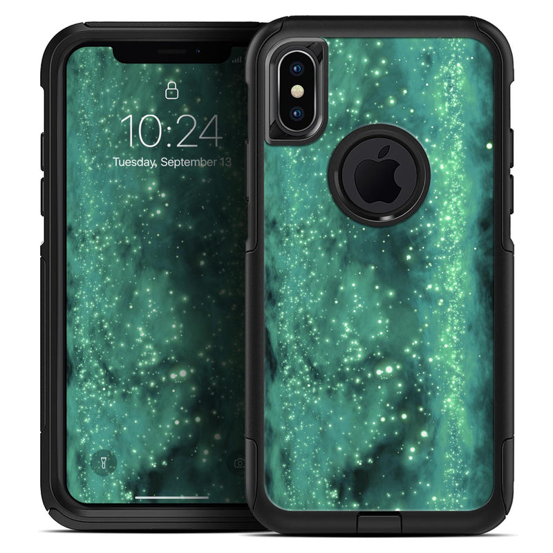 Glowing Green Orbs of Light - Skin Kit for the iPhone OtterBox Cases