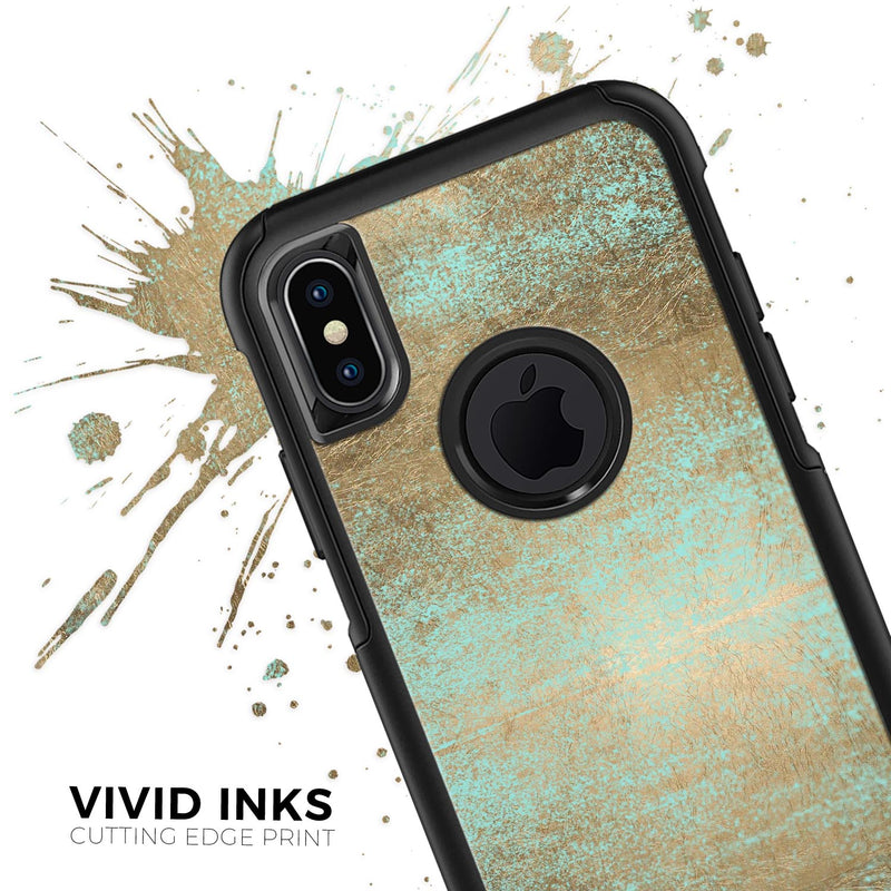 Gold Scratched Foil v4 - Skin Kit for the iPhone OtterBox Cases