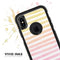 Gold to Pink WaterColor Ombre Stripes - Skin Kit for the iPhone OtterBox Cases