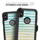 Green WaterColor Ombre Stripes - Skin Kit for the iPhone OtterBox Cases