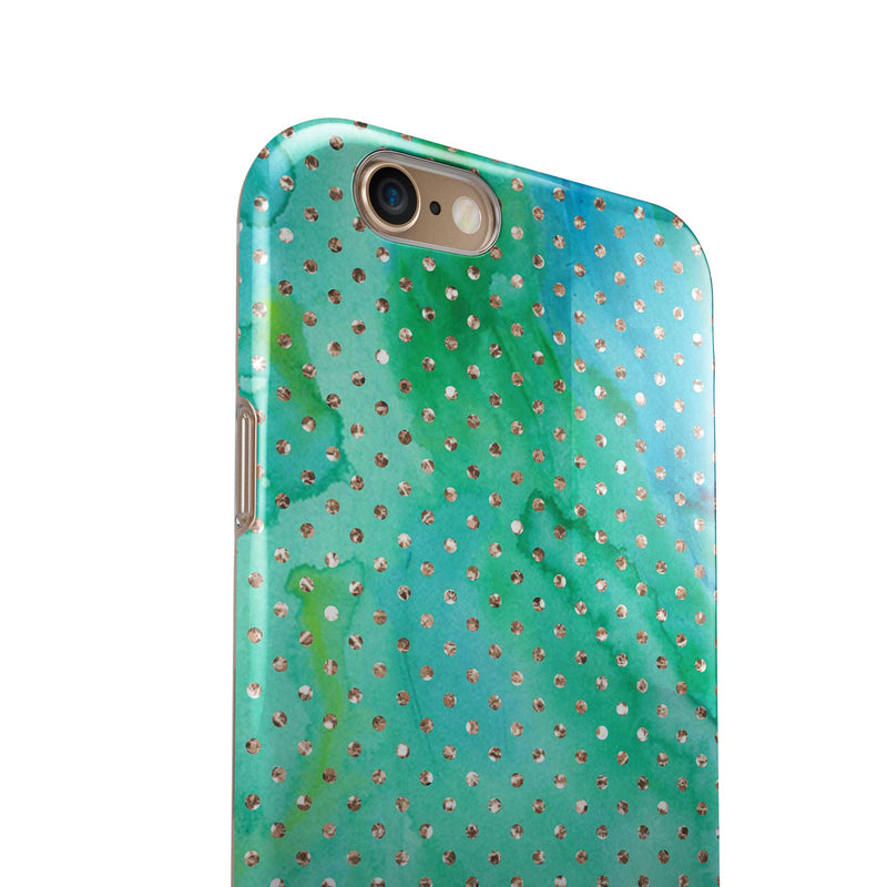 Green_and_Gold_Watercolor_Polka_Dots_-_iPhone_6s_-_Gold_-_Clear_Rubber_-_Hybrid_Case_-_Shopify_-_V5.jpg