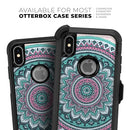 Green and Pink Circle Mandala v9 - Skin Kit for the iPhone OtterBox Cases