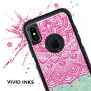 Green and Pink Tribal v3 - Skin Kit for the iPhone OtterBox Cases
