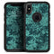 Green and Teal Floral Velvet v3 - Skin Kit for the iPhone OtterBox Cases