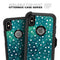 Green and White Watercolor Polka Dots - Skin Kit for the iPhone OtterBox Cases