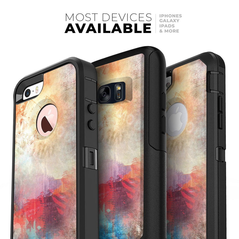 Grungy Colorful Faded Paint - Skin Kit for the iPhone OtterBox Cases