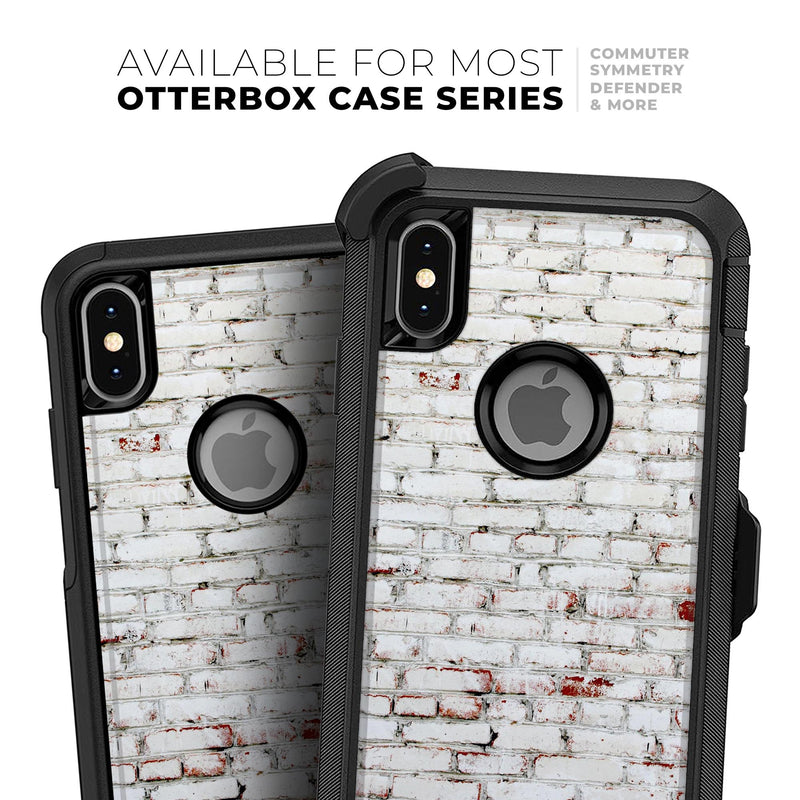Grungy Red & White Brick Wall - Skin Kit for the iPhone OtterBox Cases