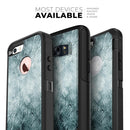 Grungy Teal Wavy Abstract Surface - Skin Kit for the iPhone OtterBox Cases