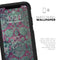 Grungy Teal and Pink Damask Pattern - Skin Kit for the iPhone OtterBox Cases