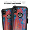 Hot Coral Metal with Turquoise Rust - Skin Kit for the iPhone OtterBox Cases