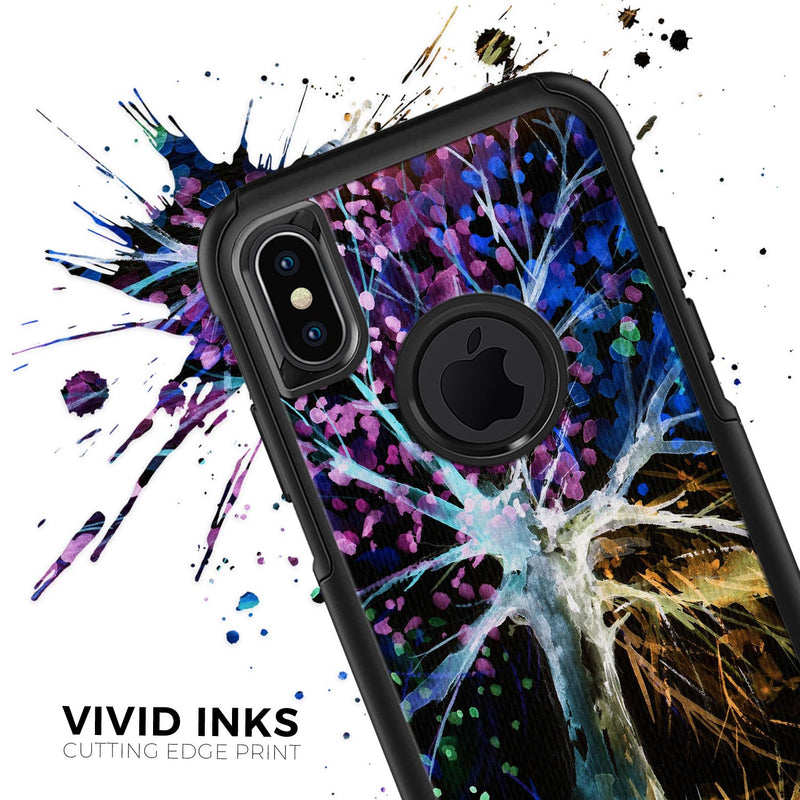 Inverted Abstract Colorful WaterColor Vivid Tree - Skin Kit for the iPhone OtterBox Cases
