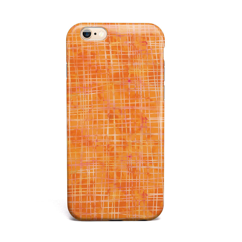 Orange_Watercolor_Cross_Hatch_-_iPhone_6s_-_Gold_-_Clear_Rubber_-_Hybrid_Case_-_Shopify_-_V2.jpg