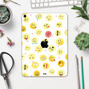 The All Over Emoji Pattern - Full Body Skin Decal for the Apple iPad Pro 12.9", 11", 10.5", 9.7", Air or Mini (All Models Available)
