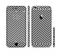The Black and White Opposite Stripes Sectioned Skin Series for the Apple iPhone 6/6s