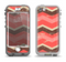 The Coral & Brown Wide Chevron Pattern Vintage V1 Apple iPhone 5-5s LifeProof Nuud Case Skin Set