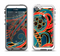 The Orange & Blue Abstract Shapes Apple iPhone 5-5s LifeProof Fre Case Skin Set
